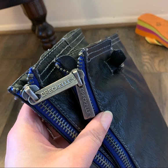 Breckelles Black Riding Boots Tall Women’s Size 7 - Picture 4 of 5